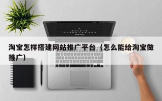 沂南淘宝怎样搭建网站推广平台（怎么能给淘宝做推广）